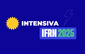 Banner com arte do curso: Turma Intensiva - Exame de Seleção IFRN 2025